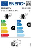 165R15 87T TL Continental CT 22